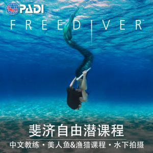 斐济中文Padi自由潜水员课程Freediver